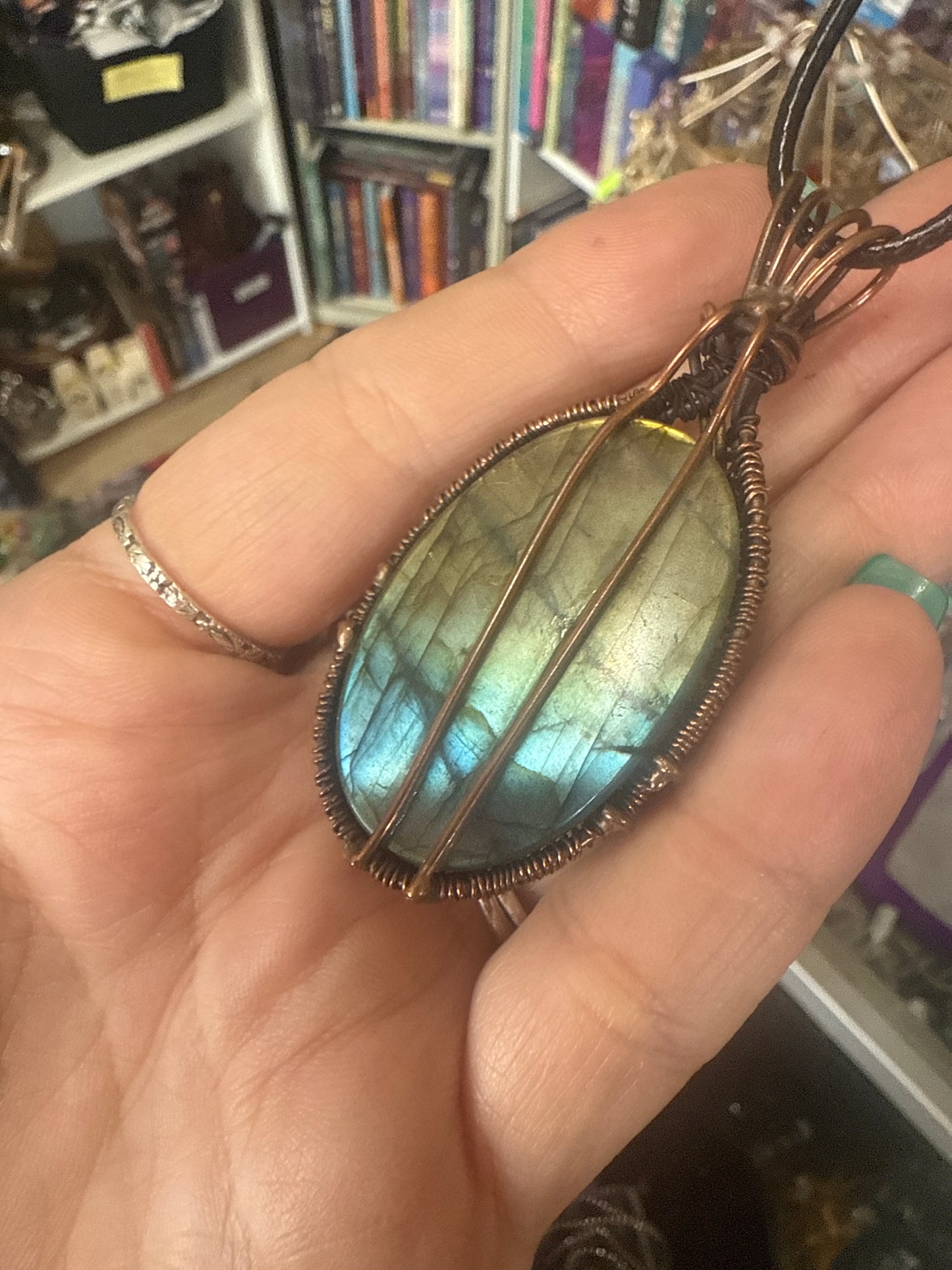 Labradorite Wire Wrapped Pendant