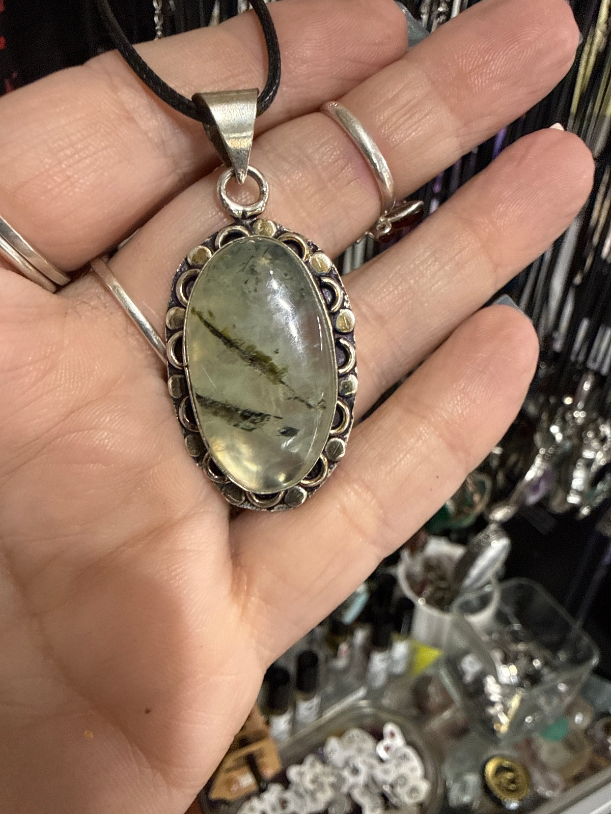 Prehnite Pendant
