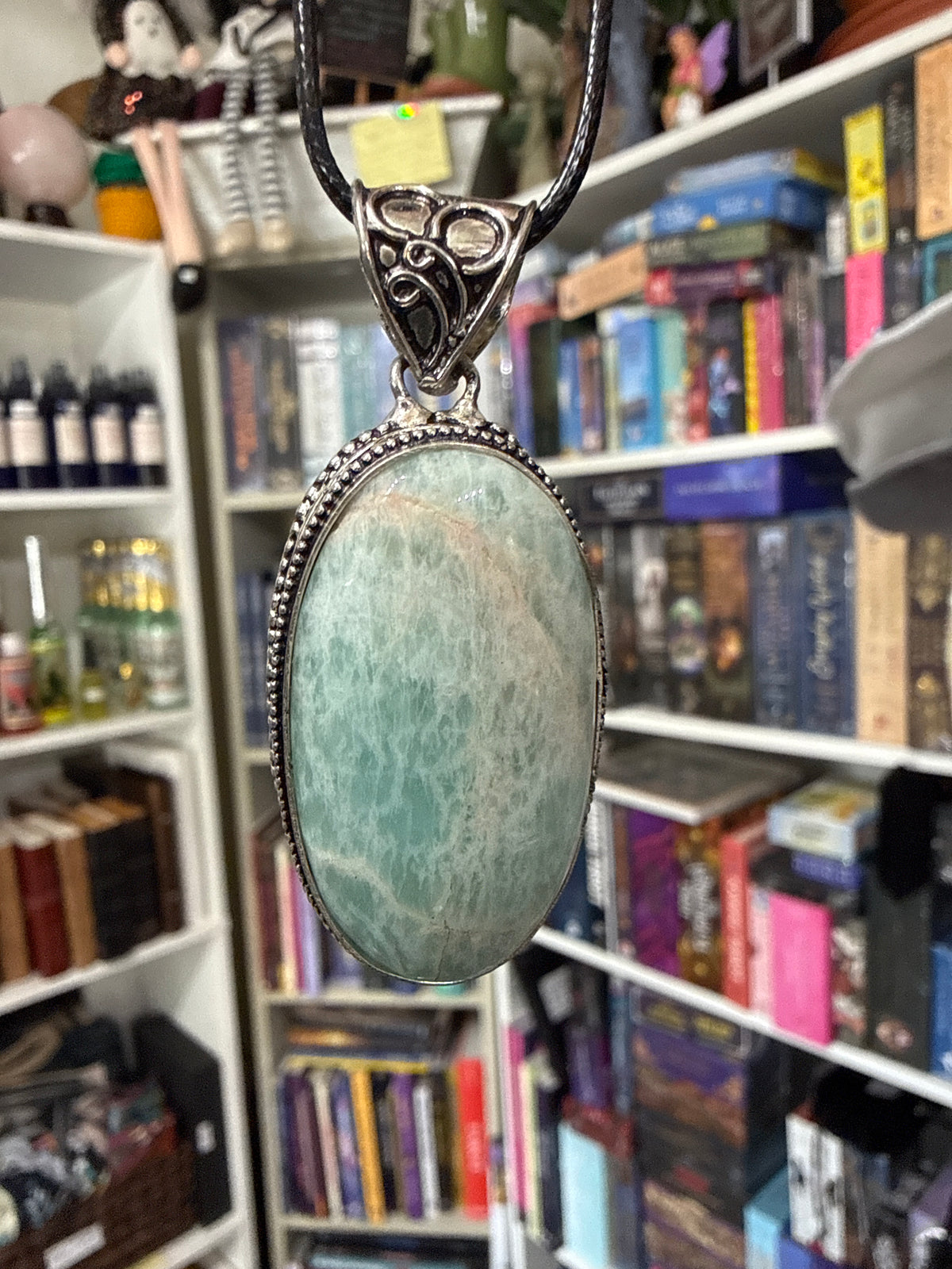 Flashy Amazonite Pendant