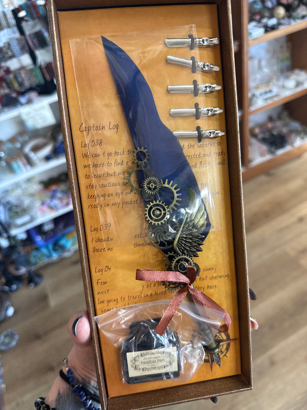 Quill Pen writing set with ink
