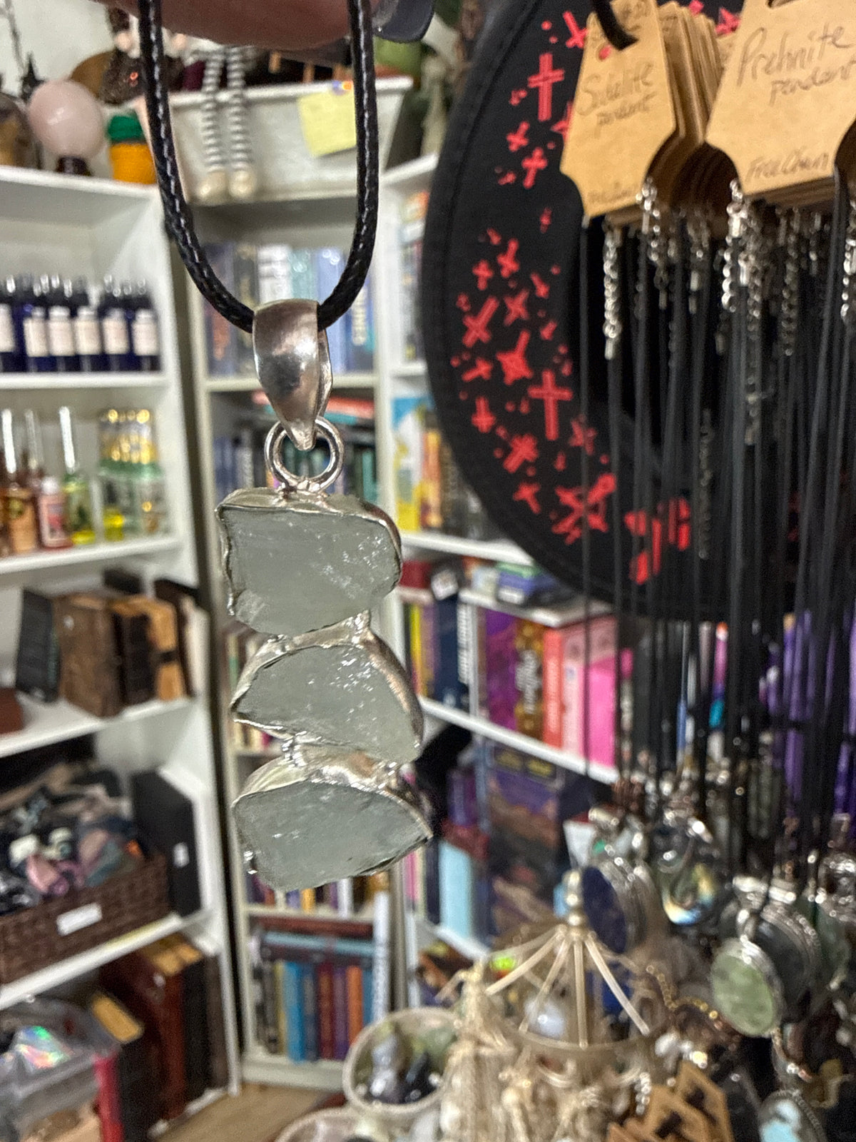 Raw Aquamarine Pendant
