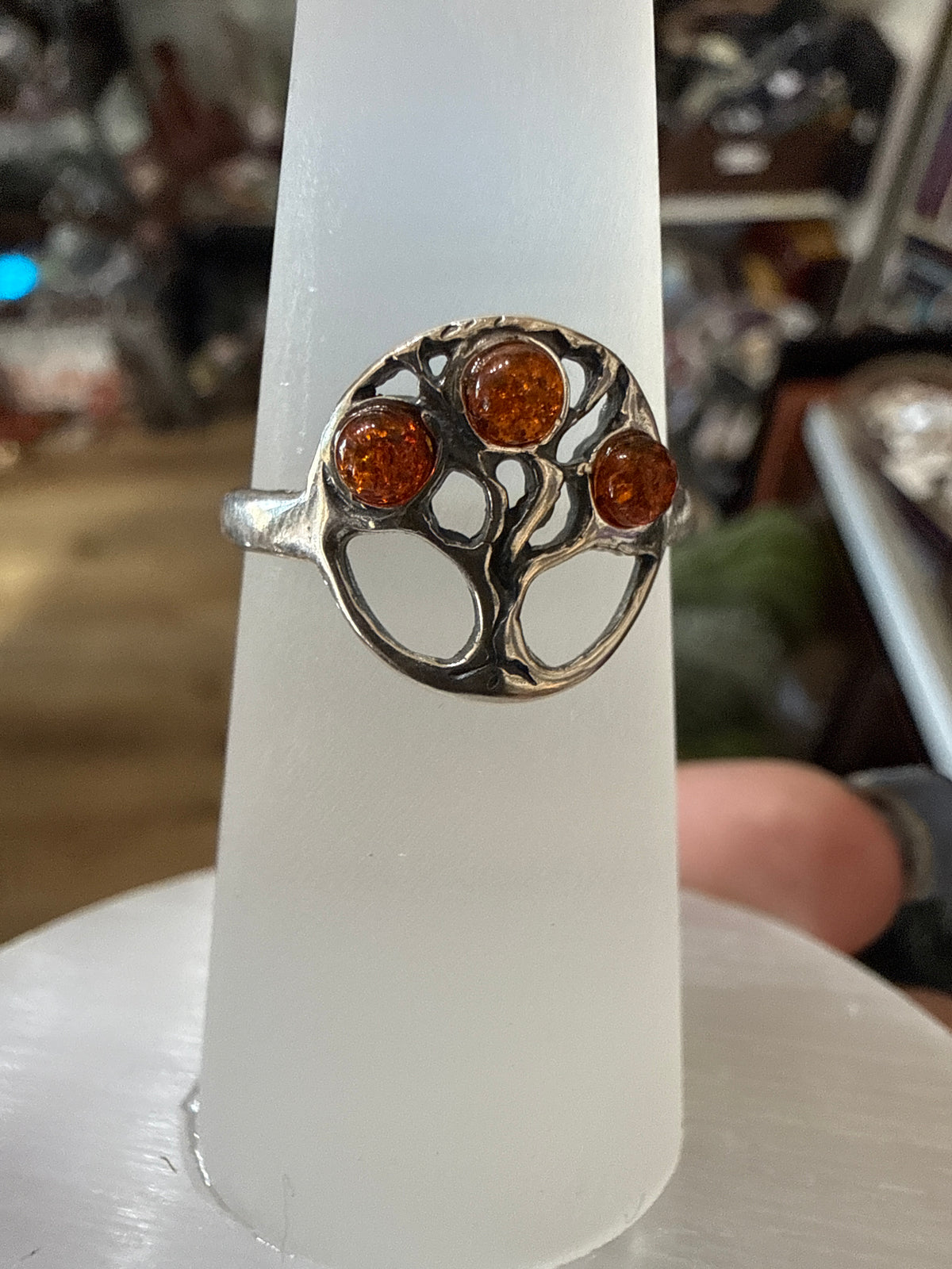 Baltic Amber size 8 Ring