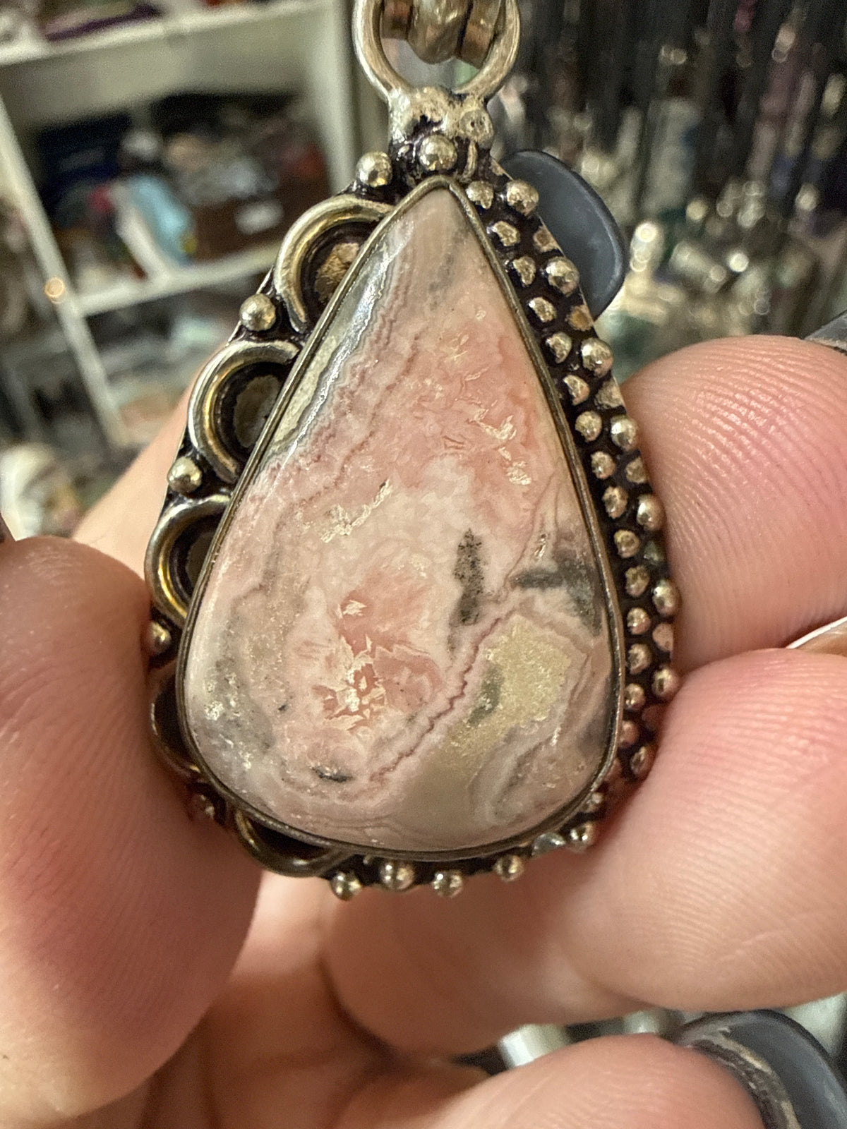 Rhodocrosite Pendant