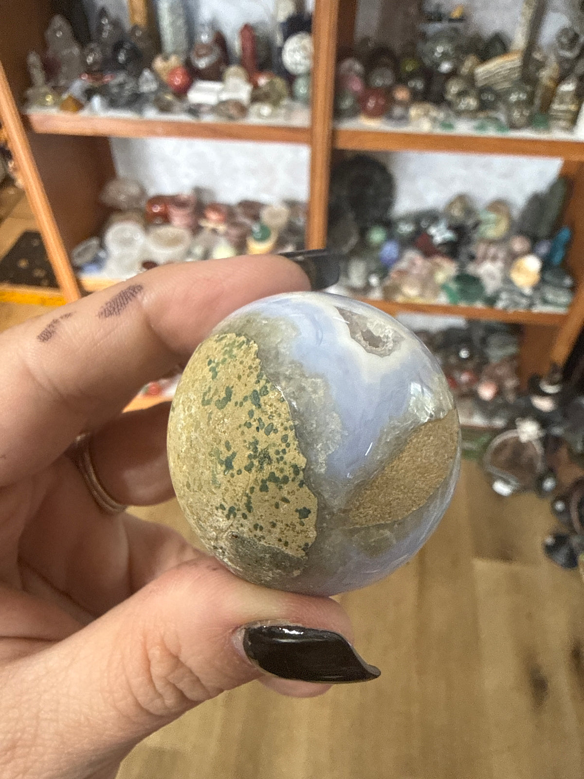 Blue Lace Druzy Sphere