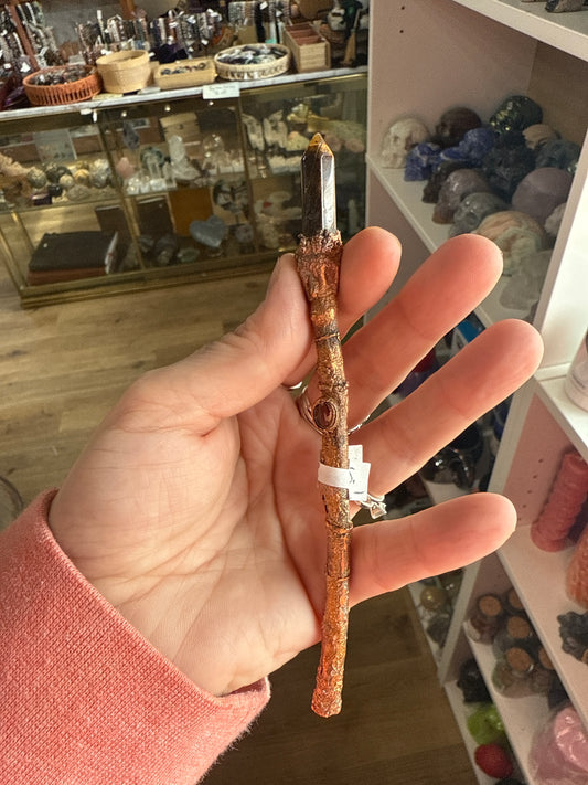 Tigers Eye Copper Wand