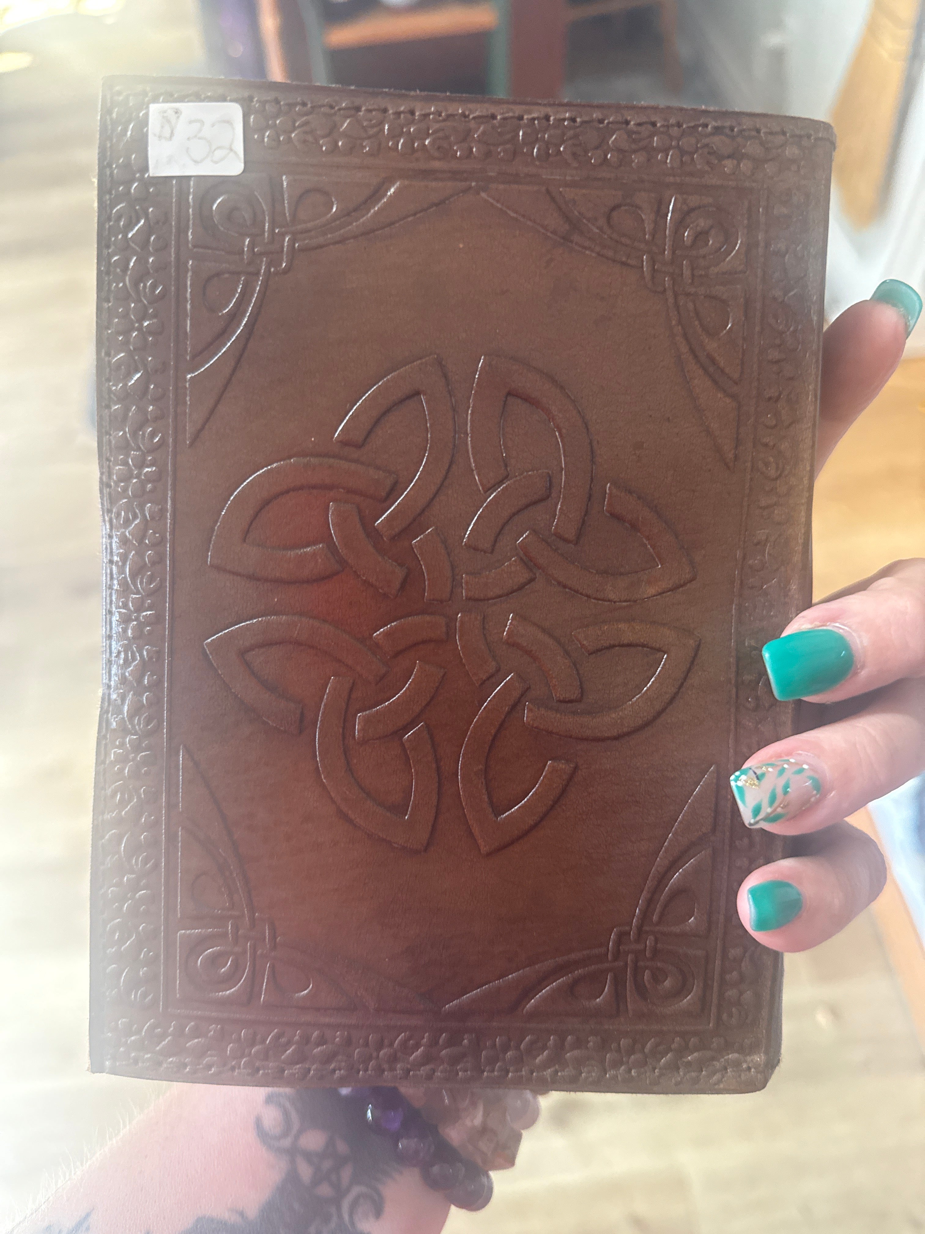 5x7 Leather Journal – Spiritual Gardens