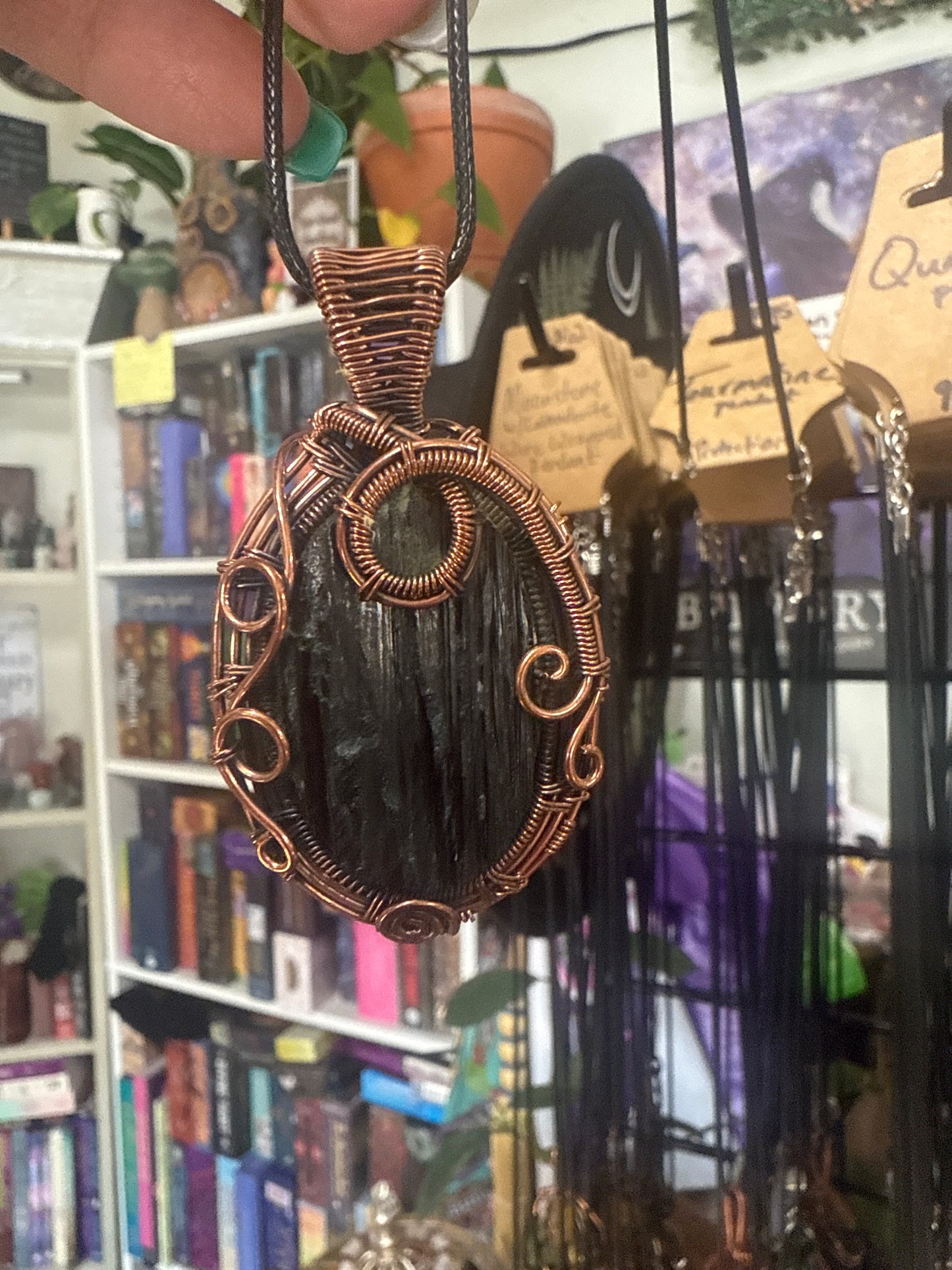 Tourmaline Wire Wrapped Pendant