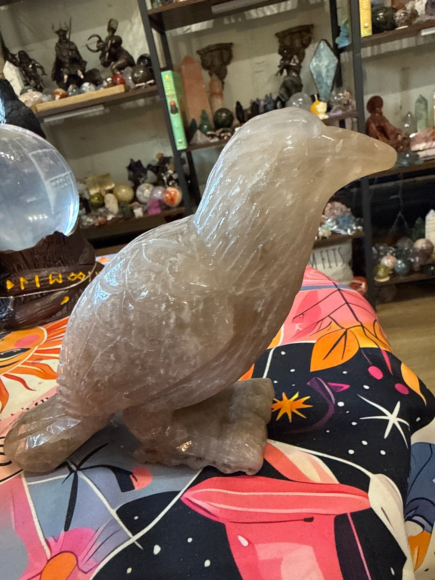 Smokey Quartz Raven