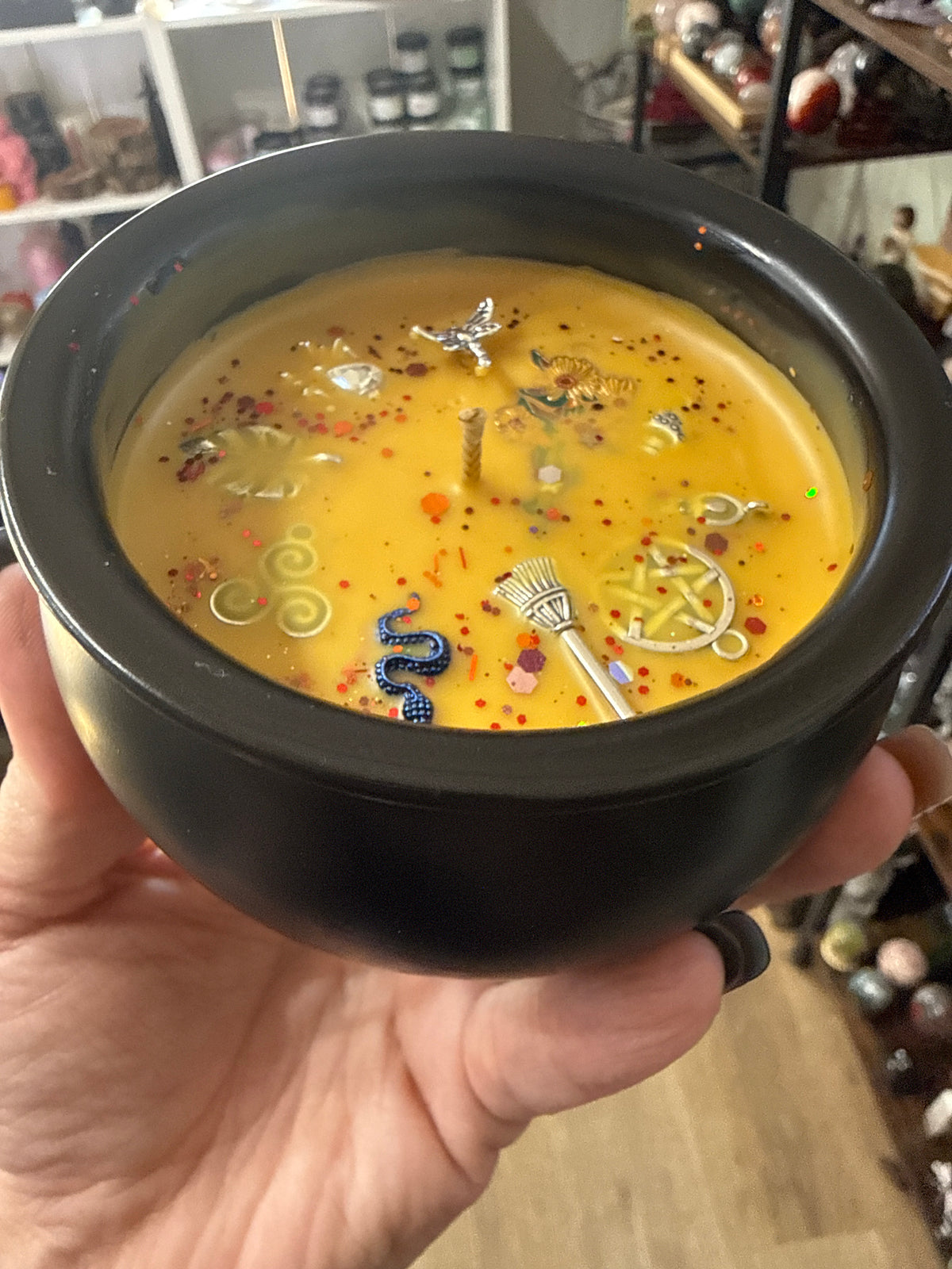 Pumpkin Pecan Waffles Cauldron Candle