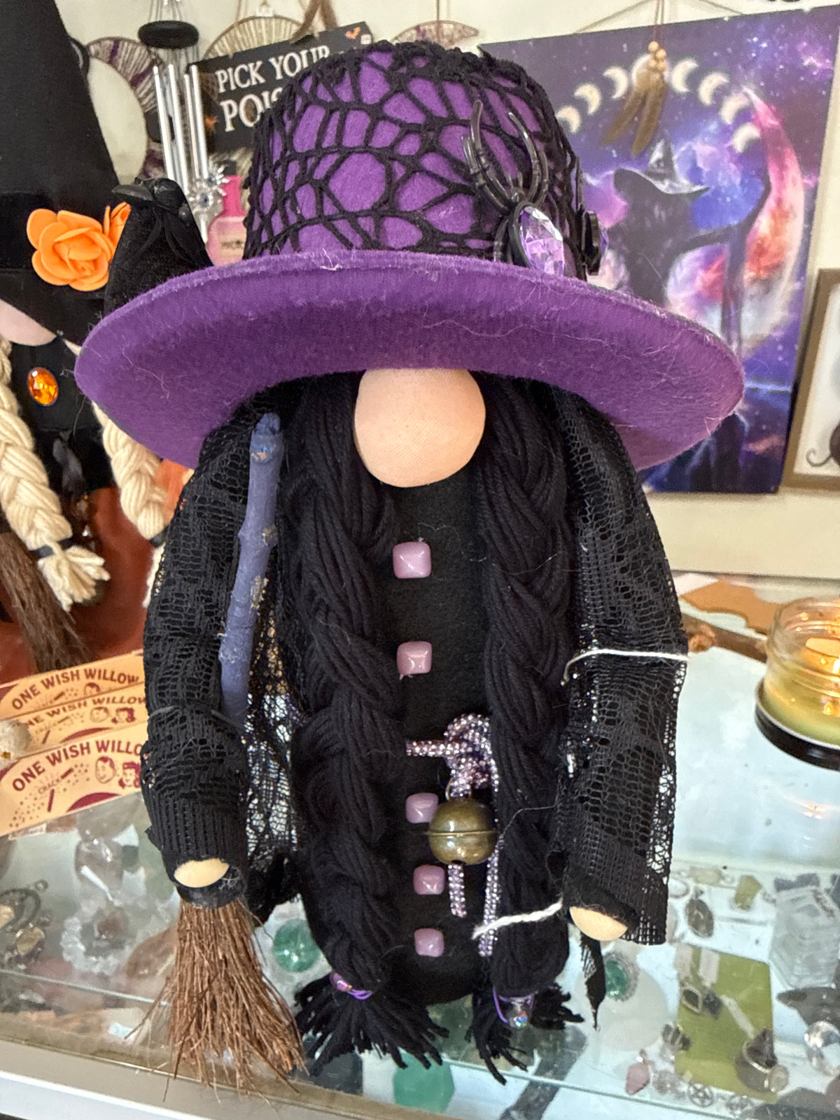 Hand Made Witch Gnome