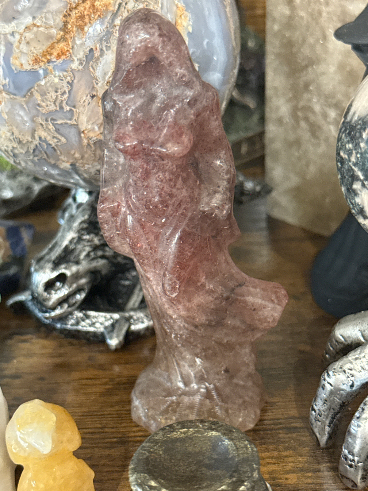 Strawberry Quartz Goddess