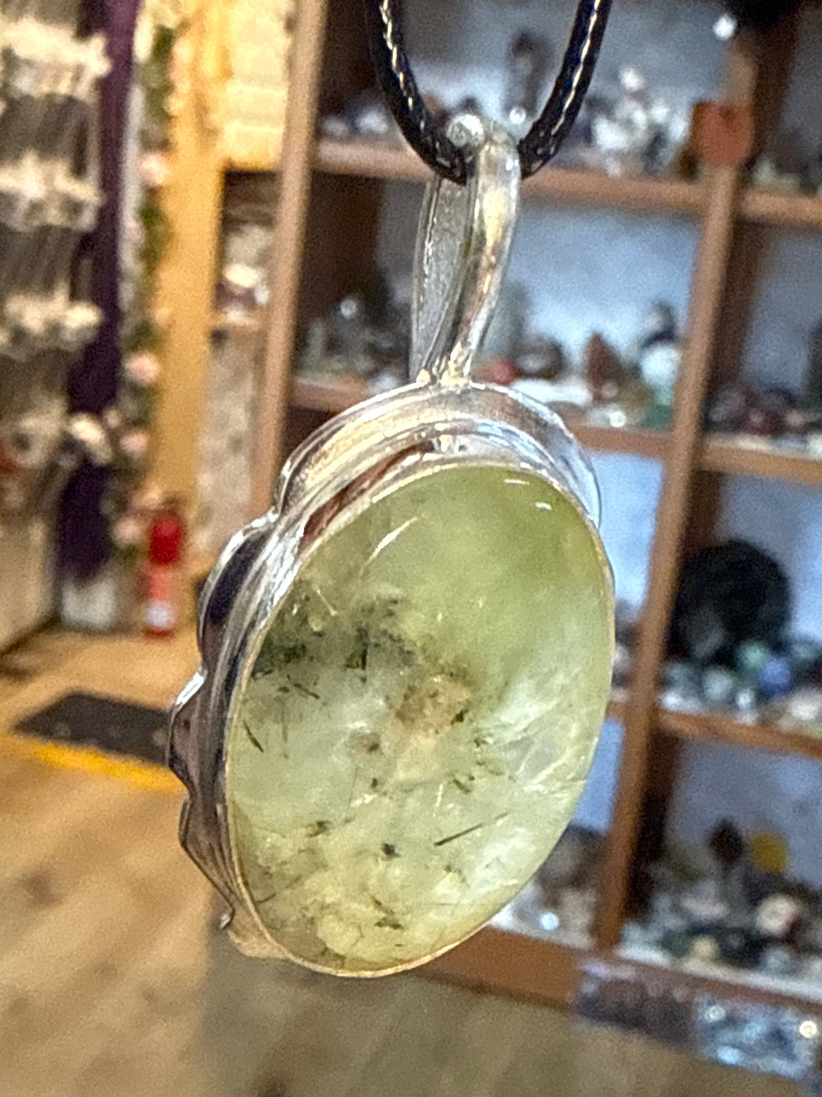 Prehnite pendant