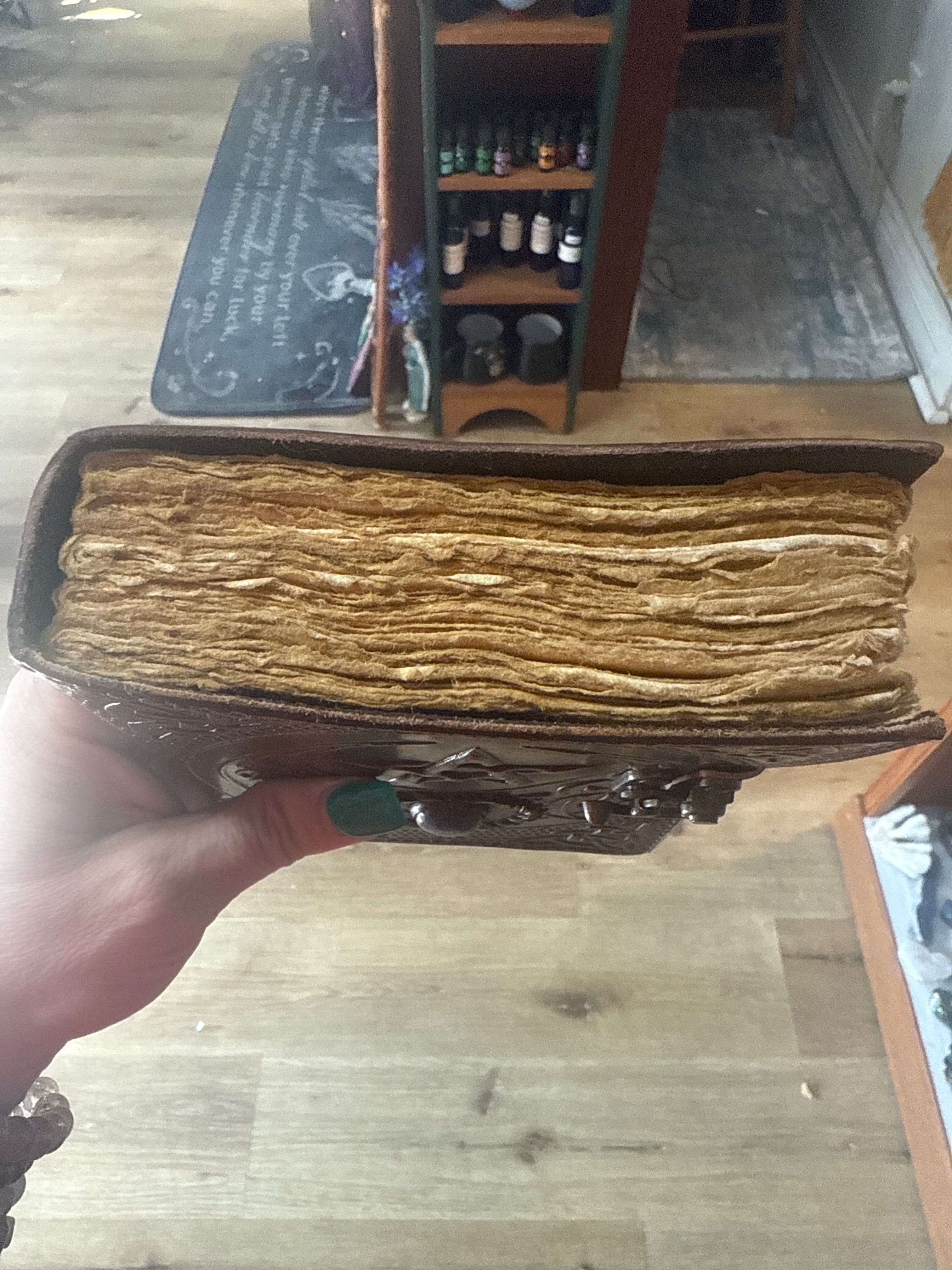 5x7 Leather Journal – Spiritual Gardens