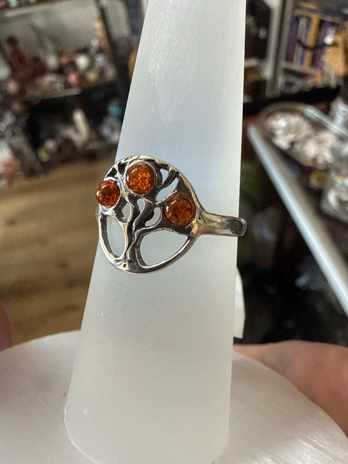 Baltic Amber size 8 Ring