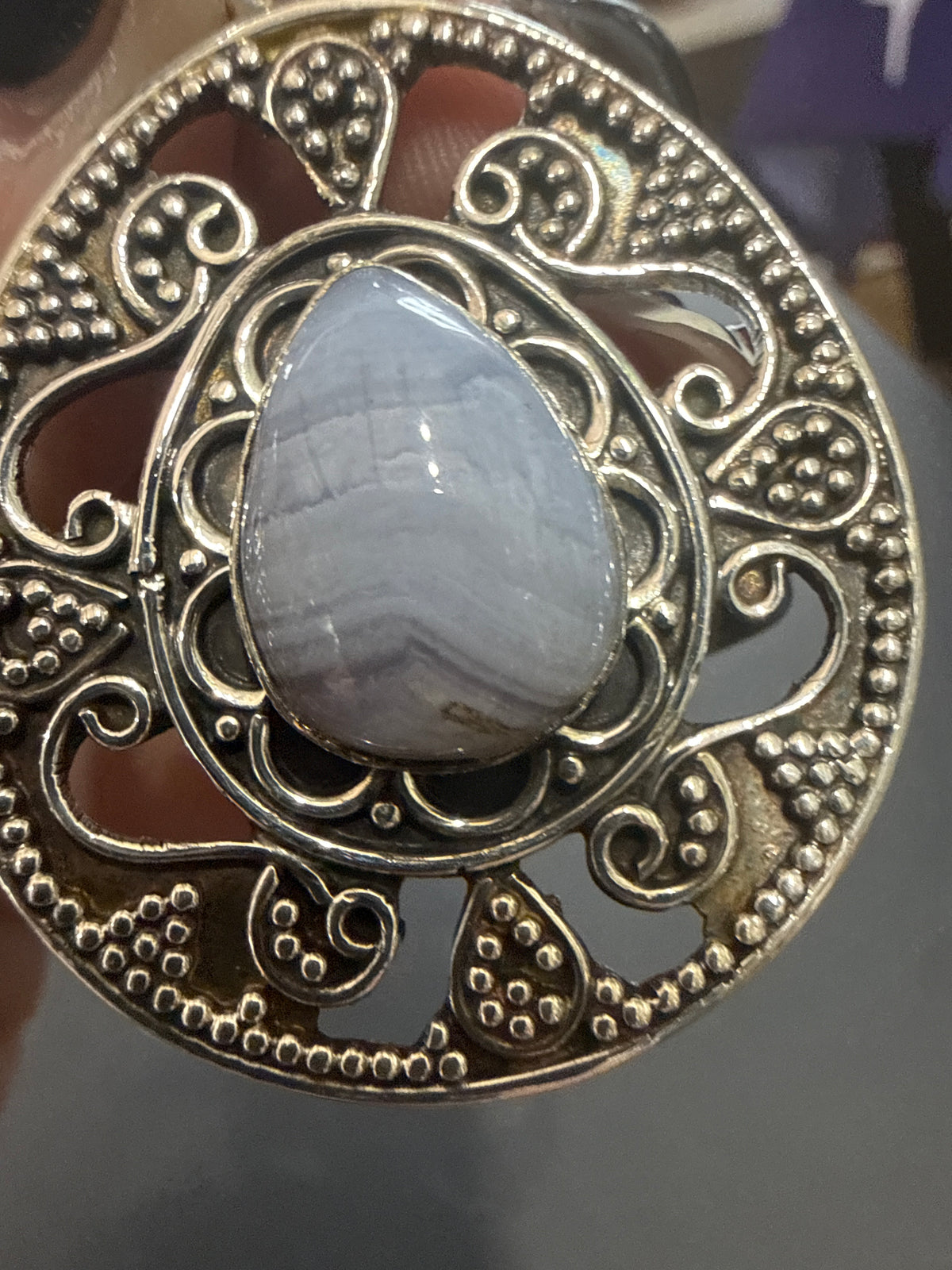 Blue Lace Pendant