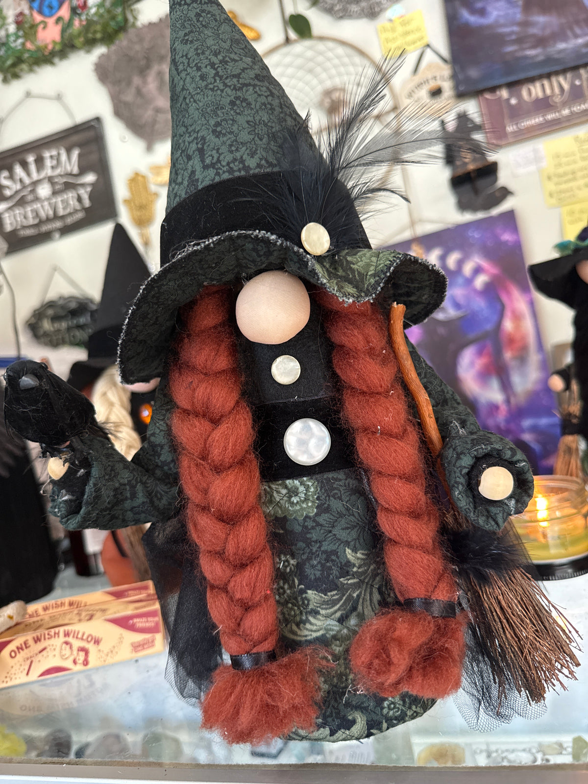 Red Headed Witch Gnome