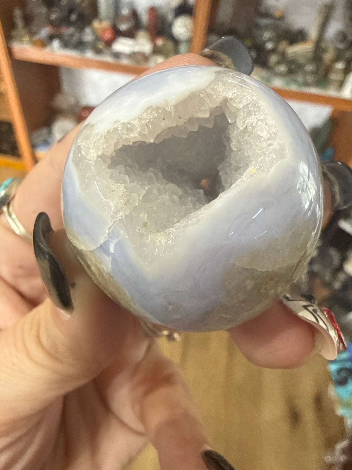 Blue Lace Druzy Sphere