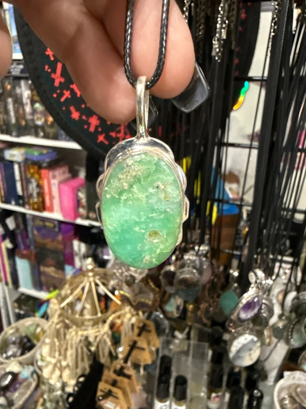 Chrysoprase pendant