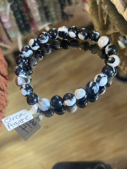 Orca Agate Bracelet