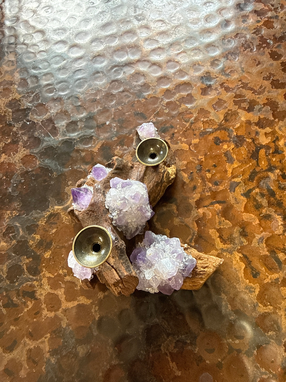 Amethyst Driftwood Sphere Holder